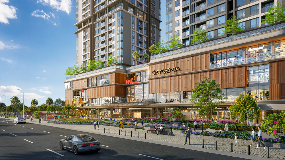 Shophouse khối đế đáp ứng nhu cầu mua sắm, giải trí